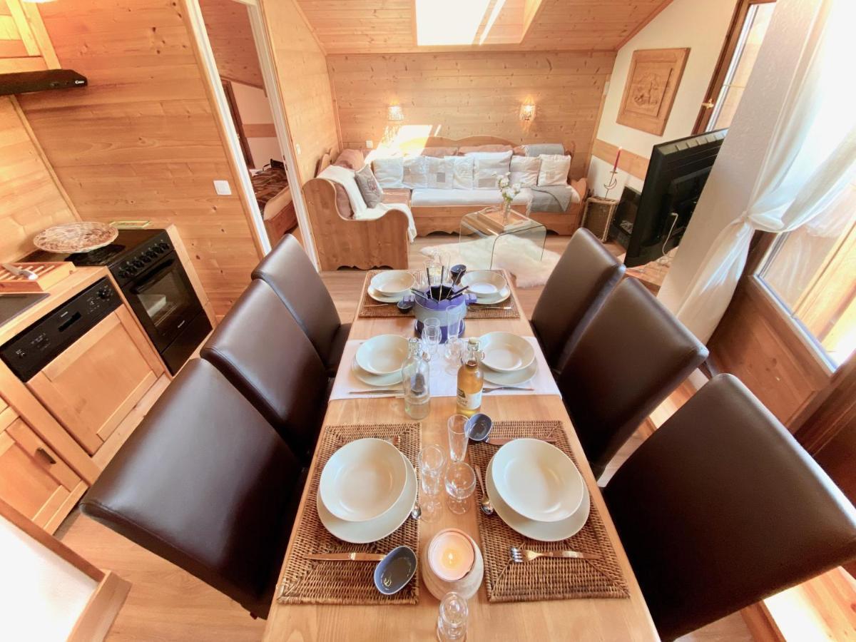 Apartamento Appt 3CH, au pied des pistes à la déco soignée Flumet Exterior foto