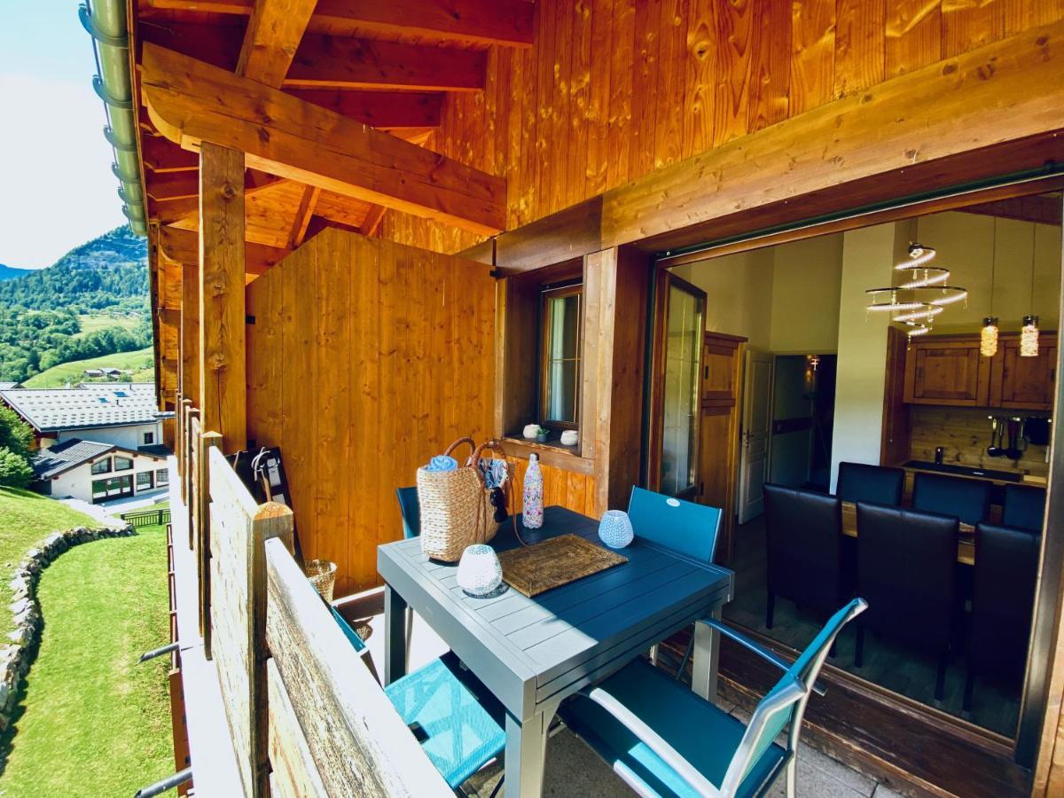 Apartamento Appt 3CH, au pied des pistes à la déco soignée Flumet Exterior foto