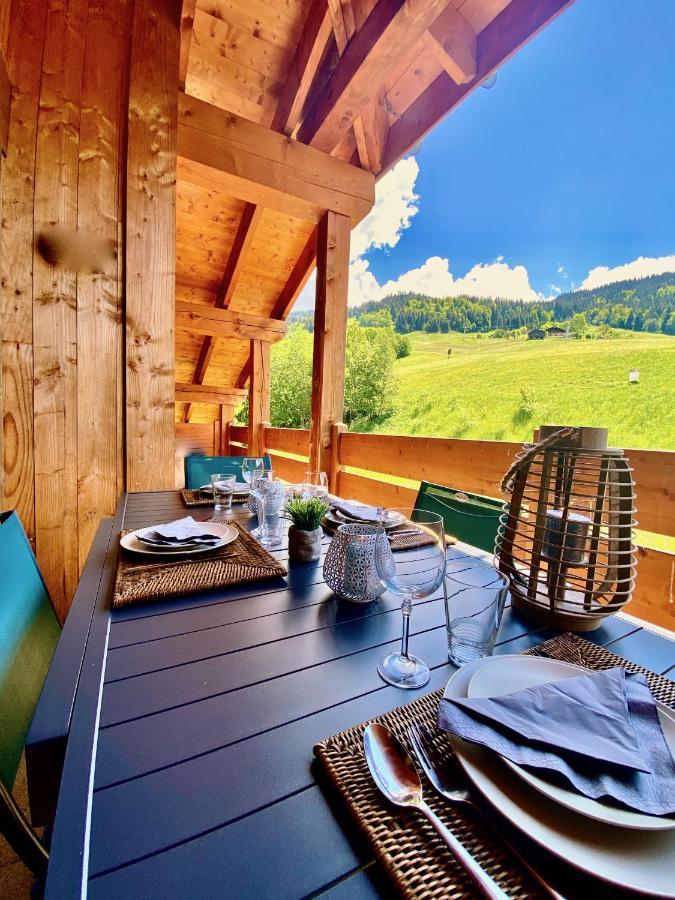 Apartamento Appt 3CH, au pied des pistes à la déco soignée Flumet Exterior foto